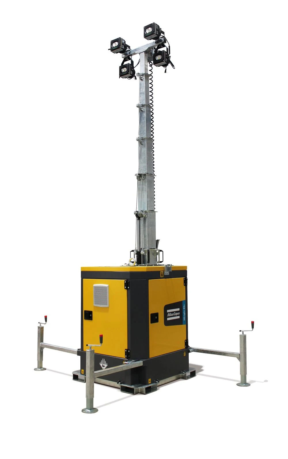 Atlas Copco battery-powered mobile LED light tower