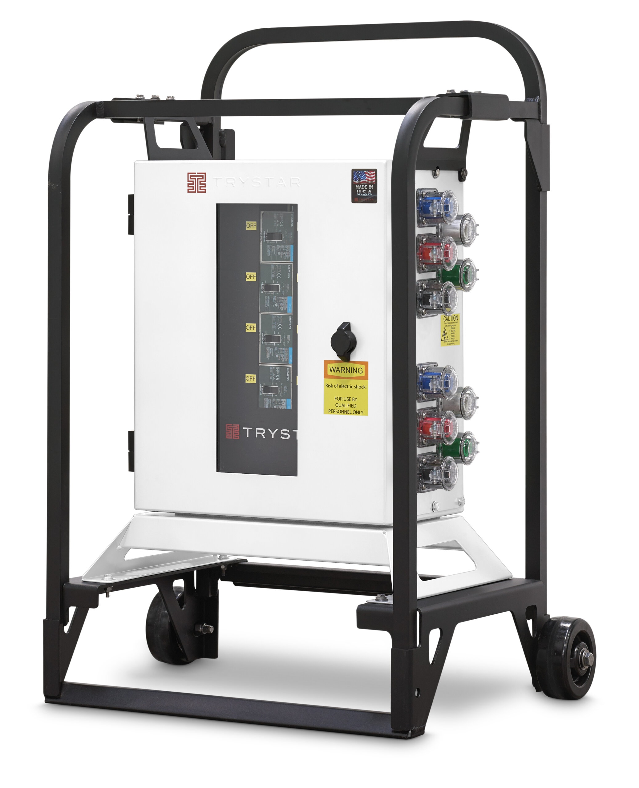 Temporary site power distribution cabinet